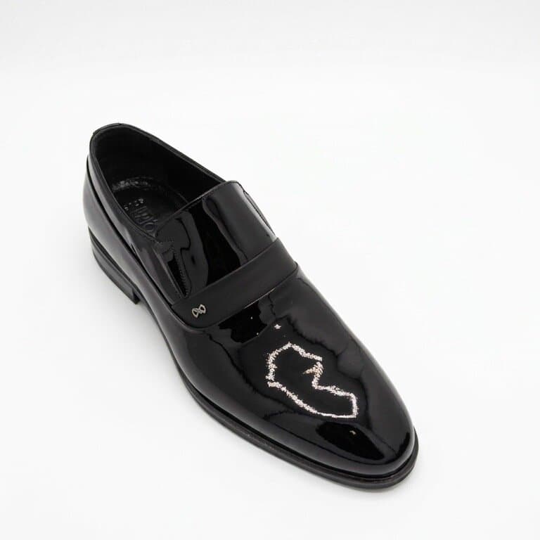 Grand Oxford Men's Leather Shoes - Black (45) 2