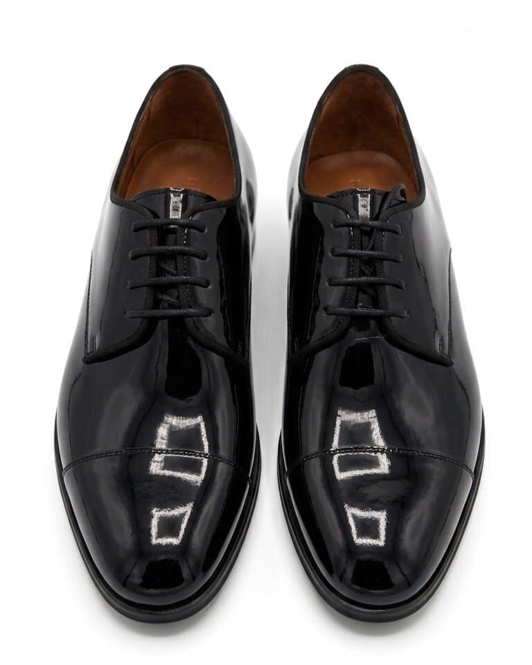 Grand Oxford Men's Leather Shoes - Black (45) 1