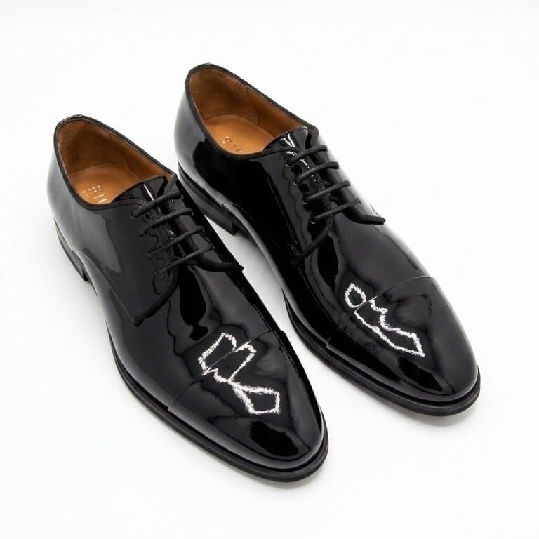 Grand Oxford Men's Leather Shoes - Black (45) 3