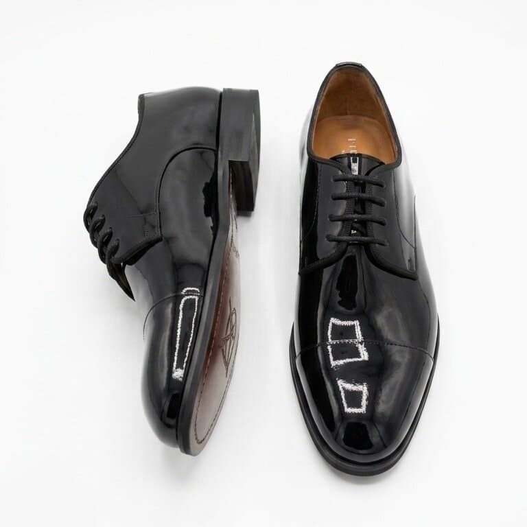 Grand Oxford Men's Leather Shoes - Black (45) 4