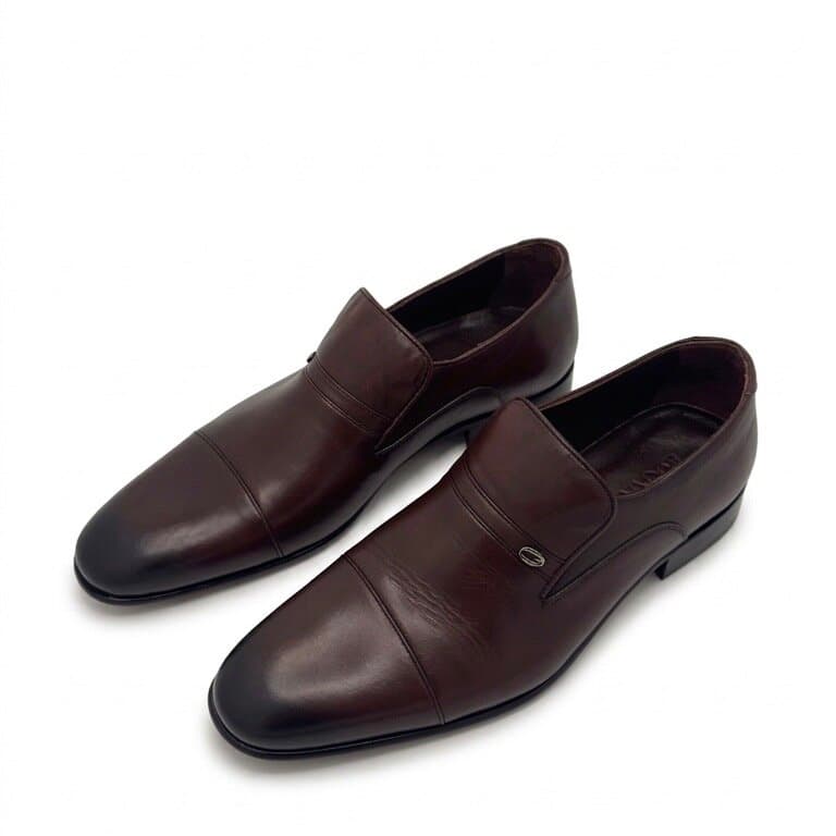 Grand Oxford Men's Leather Shoes - Dark Brown (45) 1