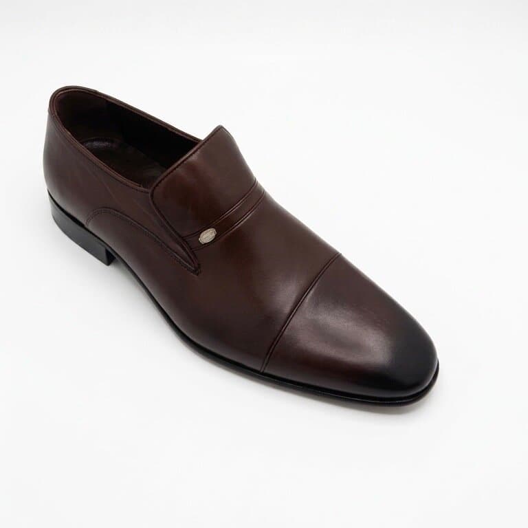 Grand Oxford Men's Leather Shoes - Dark Brown (45) 2