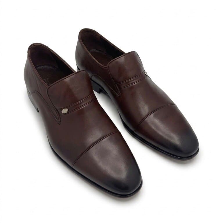 Grand Oxford Men's Leather Shoes - Dark Brown (45) 3