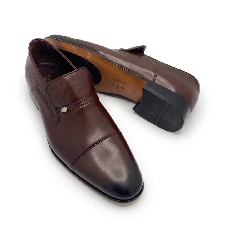 Grand Oxford Men's Leather Shoes - Dark Brown (45) 4