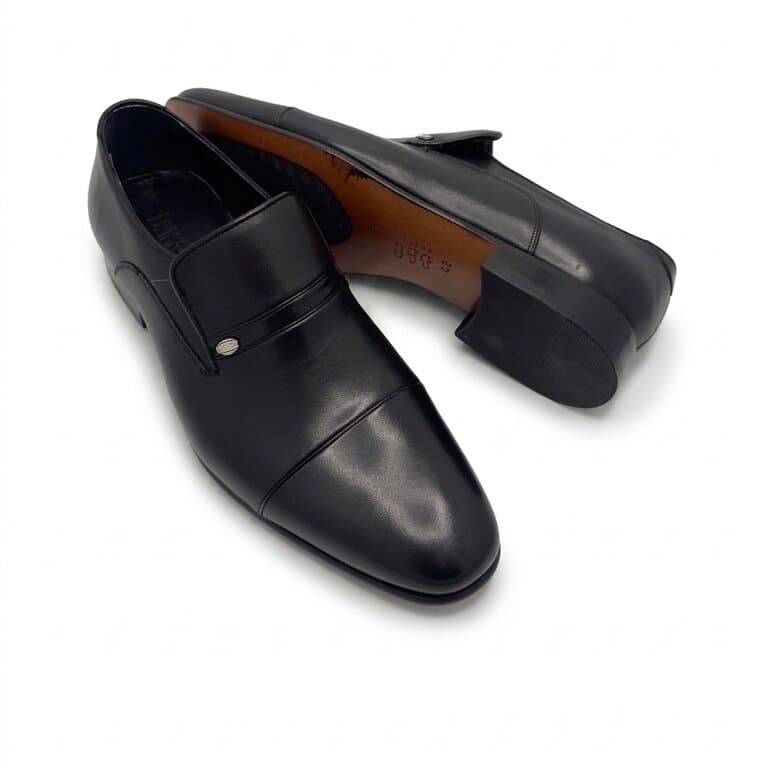 Grand Oxford Men's Leather Shoes - Black (45) 4