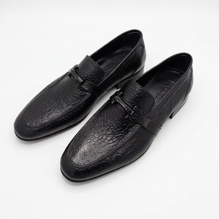 Grand Oxford Men's Leather Shoes - Black (45) 1