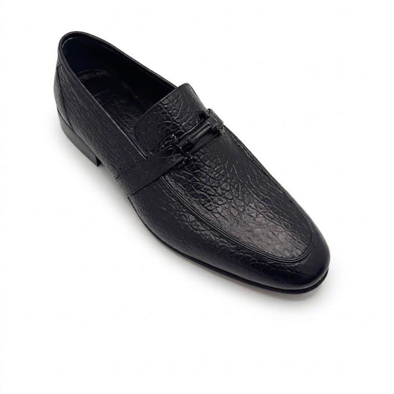 Grand Oxford Men's Leather Shoes - Black (45) 2