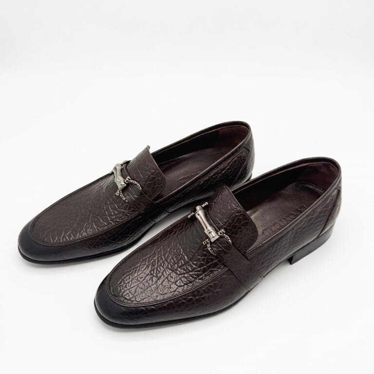 Grand Oxford Men's Leather Shoes - Dark Brown (45) 1