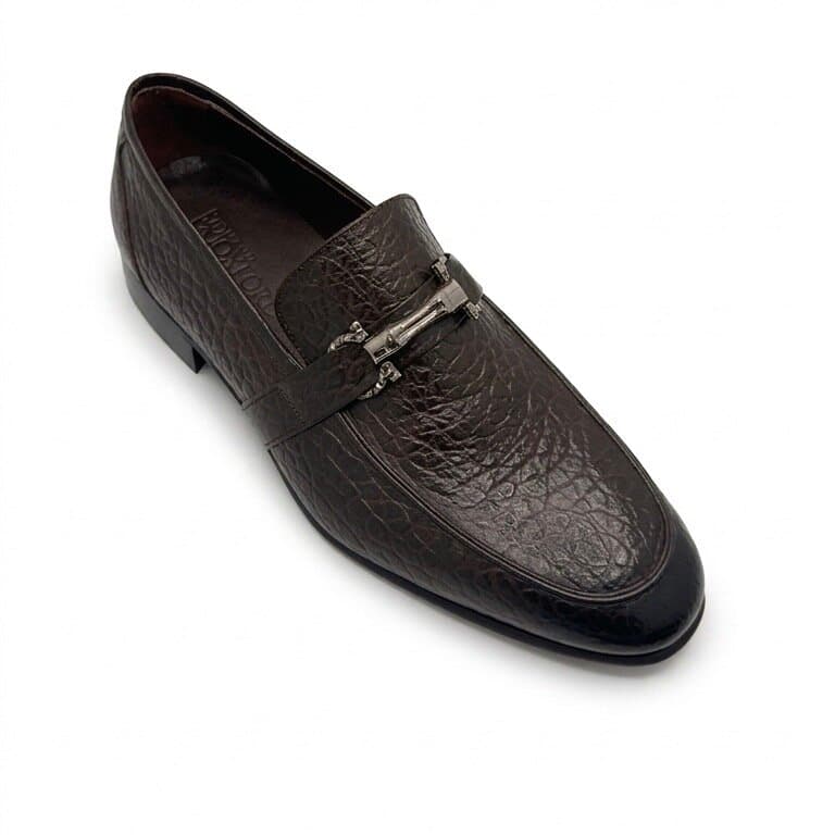 Grand Oxford Men's Leather Shoes - Dark Brown (45) 2