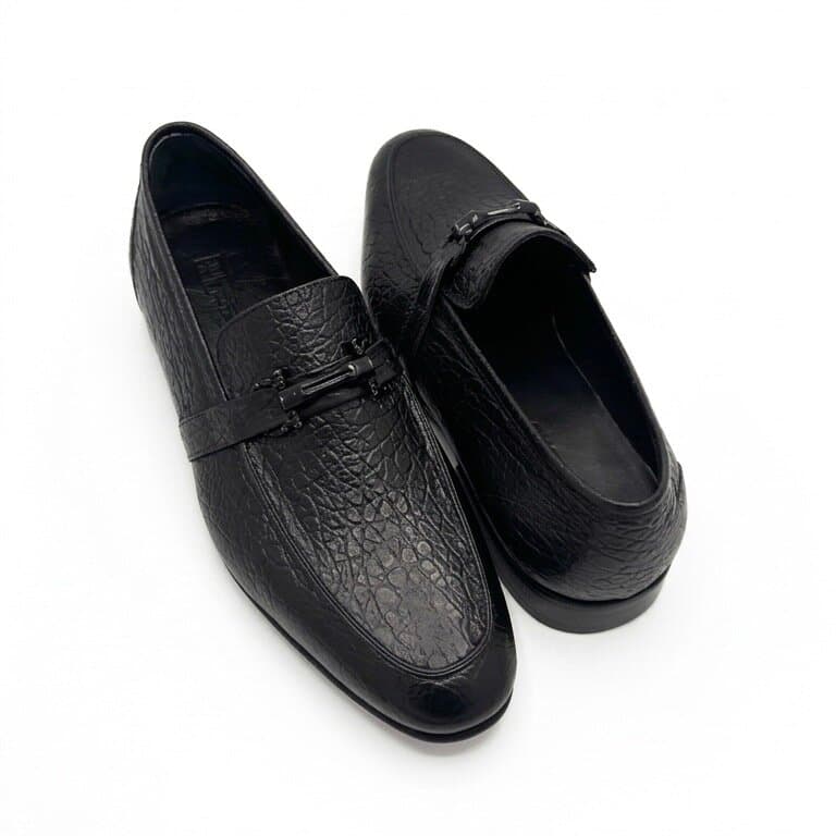 Grand Oxford Men's Leather Shoes - Black (45) 3