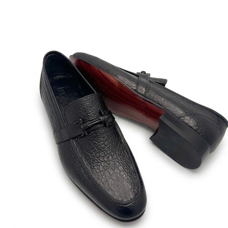 Grand Oxford Men's Leather Shoes - Black (45) 4