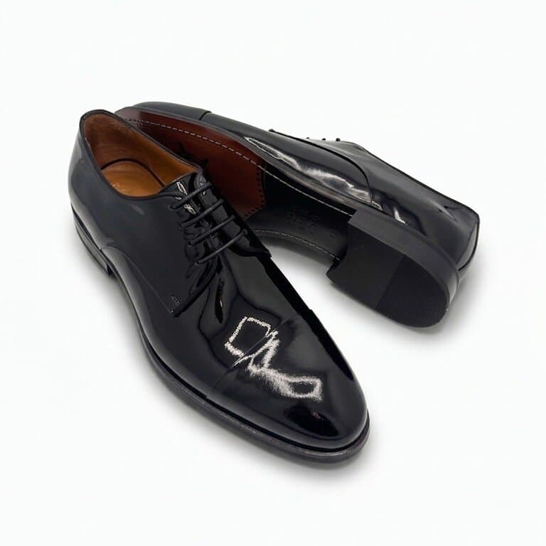 Grand Oxford Men's Leather Shoes - Black (45) 3