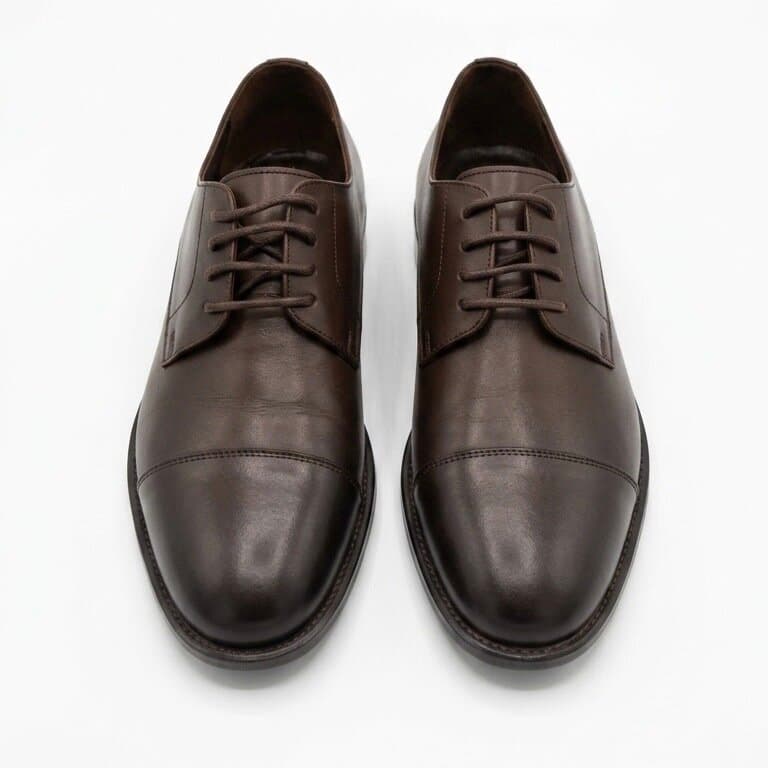 Grand Oxford Men's Leather Shoes - Dark Brown (44) 1