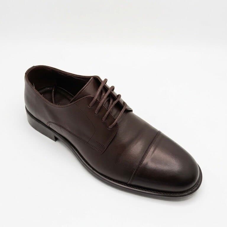 Grand Oxford Men's Leather Shoes - Dark Brown (44) 2