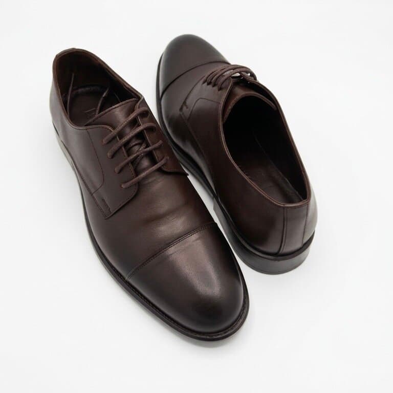 Grand Oxford Men's Leather Shoes - Dark Brown (44) 3