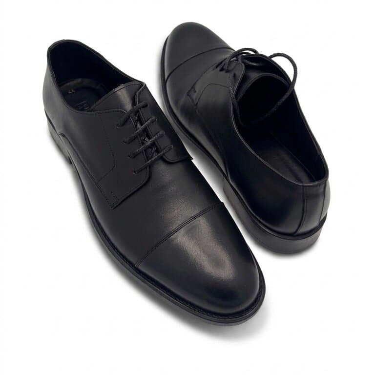 Grand Oxford Men's Leather Shoes - Black (44) 3