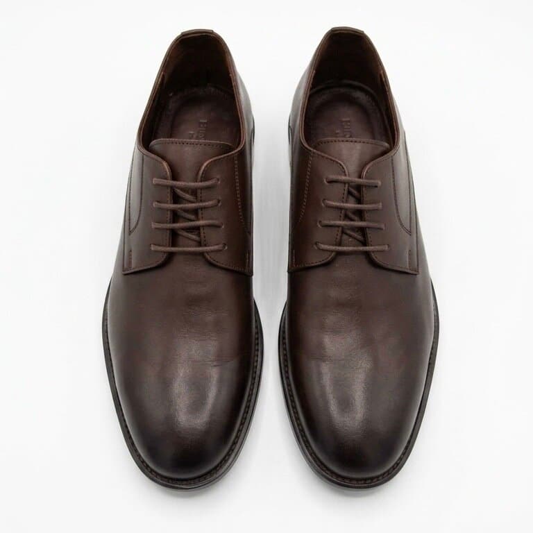 Grand Oxford Men's Leather Shoes - Dark Brown (44) 1