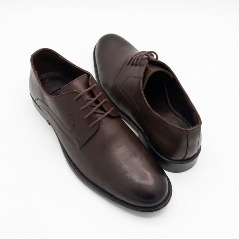 Grand Oxford Men's Leather Shoes - Dark Brown (44) 3