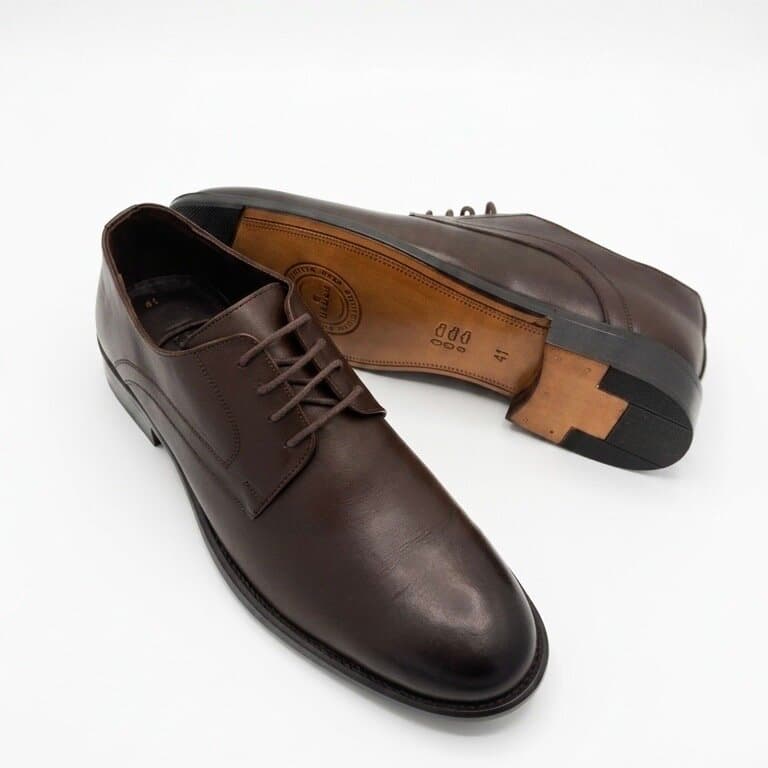 Grand Oxford Men's Leather Shoes - Dark Brown (44) 4