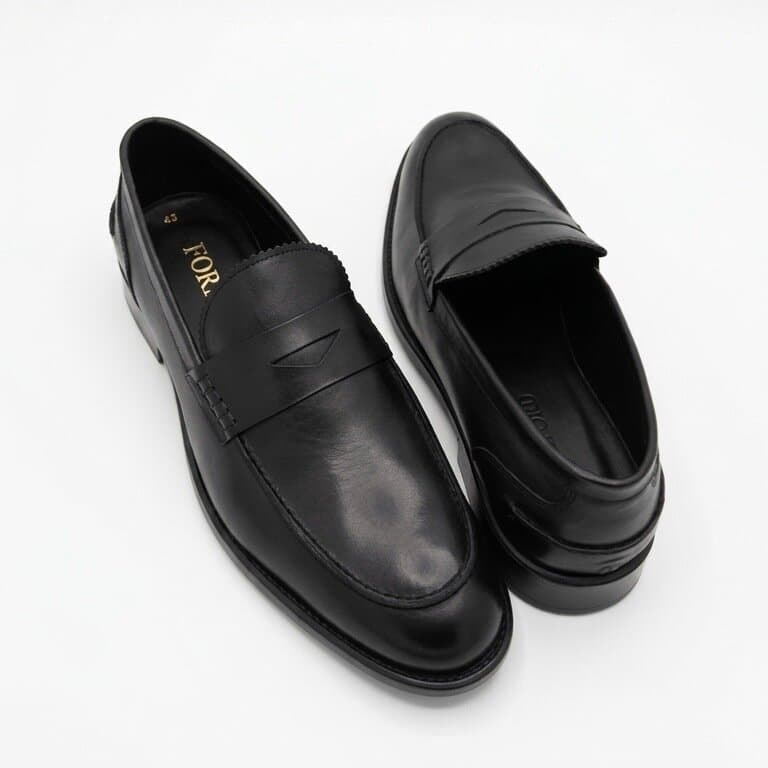 Grand Oxford Men's Leather Shoes - Black (44) 1