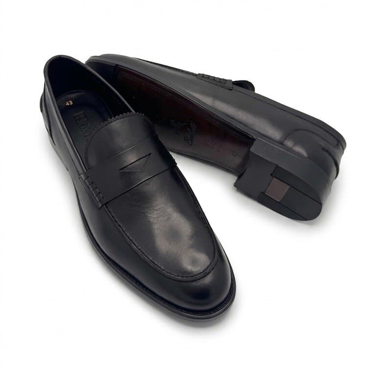 Grand Oxford Men's Leather Shoes - Black (44) 4