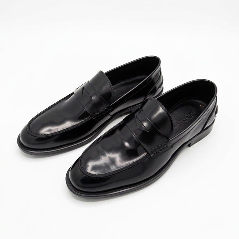 Grand Oxford Men's Leather Shoes - Black (44) 1