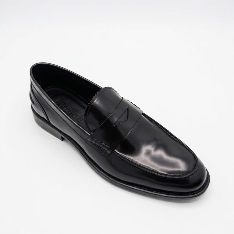 Grand Oxford Men's Leather Shoes - Black (44) 2