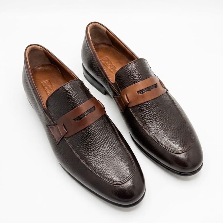 Grand Oxford Men's Leather Shoes - Dark Brown (44) 3