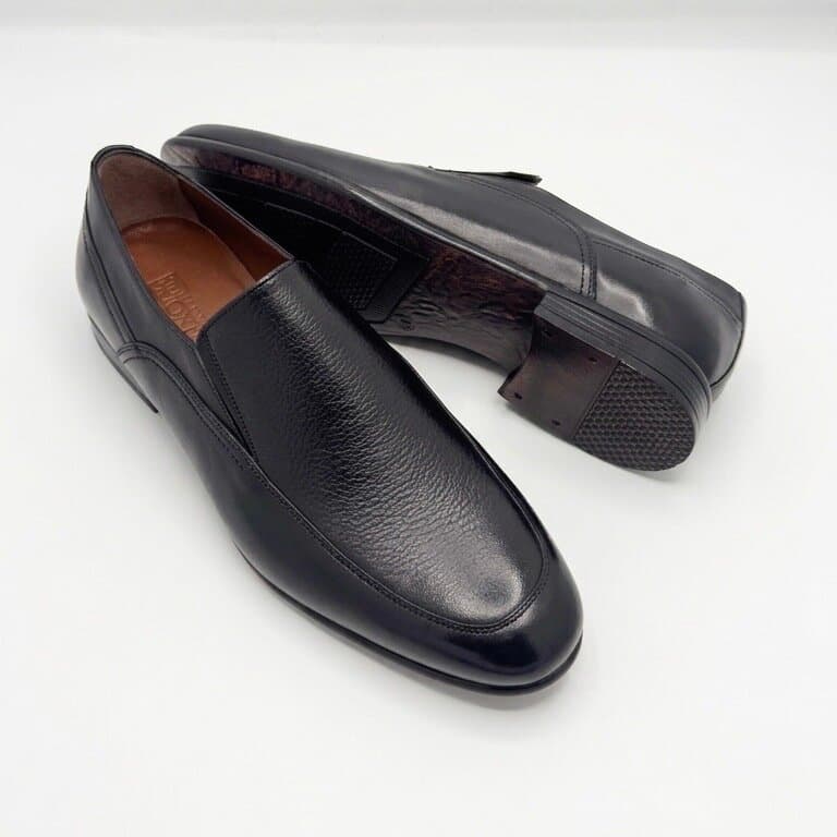 Grand Oxford Men's Leather Shoes - Black (45) 2