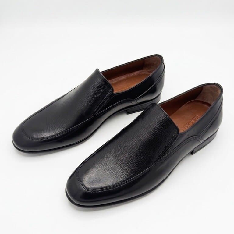 Grand Oxford Men's Leather Shoes - Black (45) 4