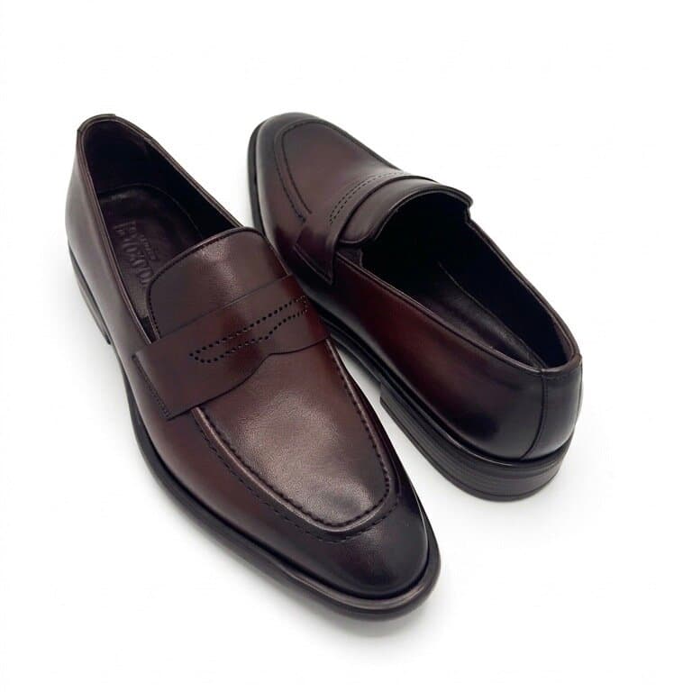 Grand Oxford Men's Leather Shoes - Dark Brown (45) 3