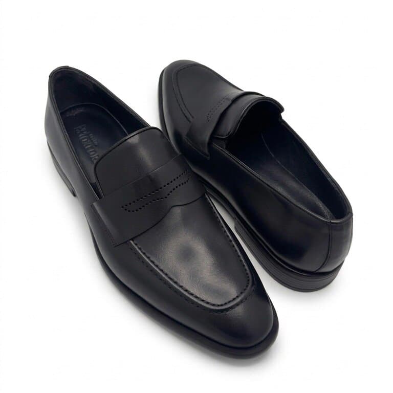 Grand Oxford Men's Leather Shoes - Black (45) 3