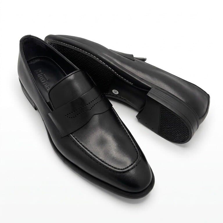 Grand Oxford Men's Leather Shoes - Black (45) 4