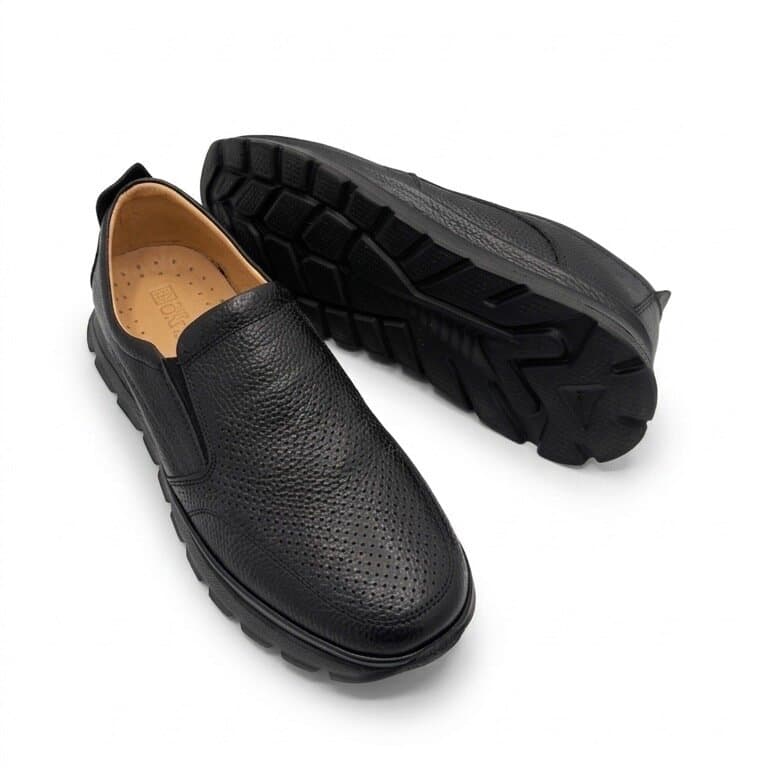 Grand Oxford Men's Leather Shoes - Black (45) 3