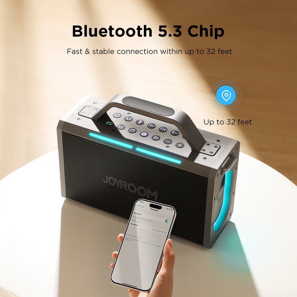 JOYROOM MW03 Wireless Party Speaker with Two Microphones 3