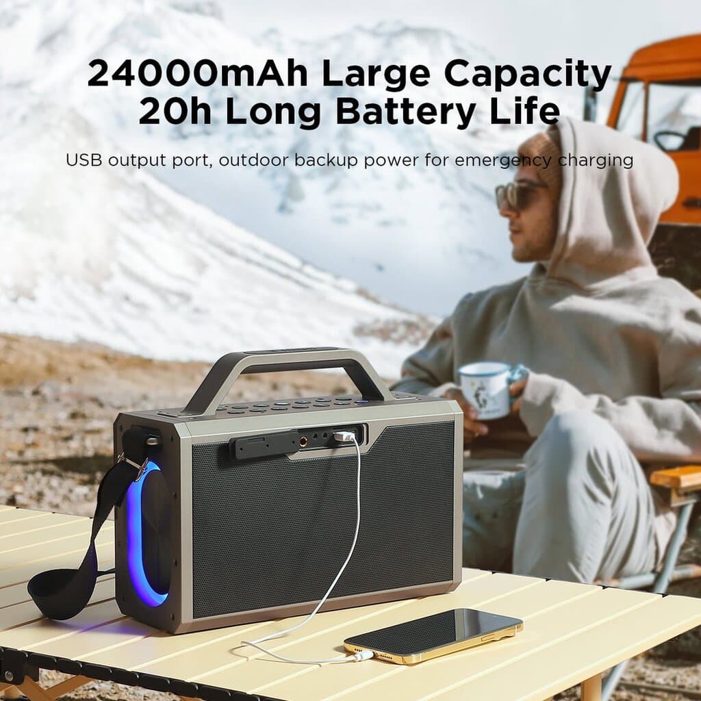 JOYROOM MW03 Wireless Party Speaker with Two Microphones 7