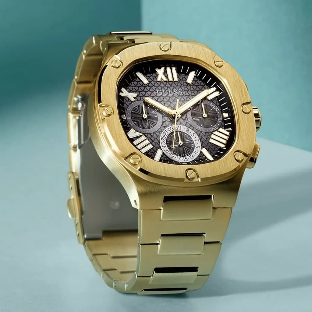 GUESS Men's Watch 42mm - GW0572G2 (Gold) 8