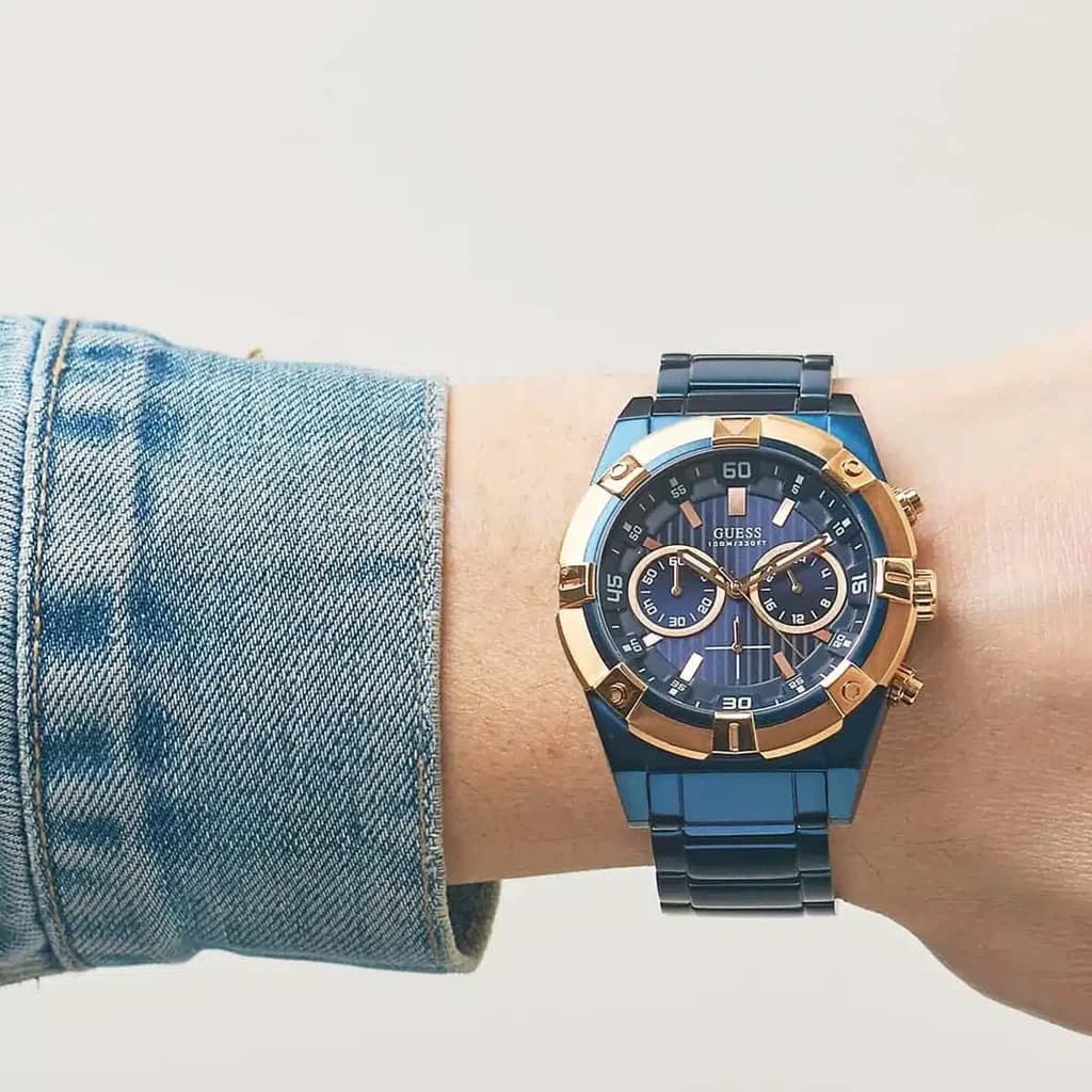 GUESS Men's Watch 48mm - W0377G4 (Blue) 9