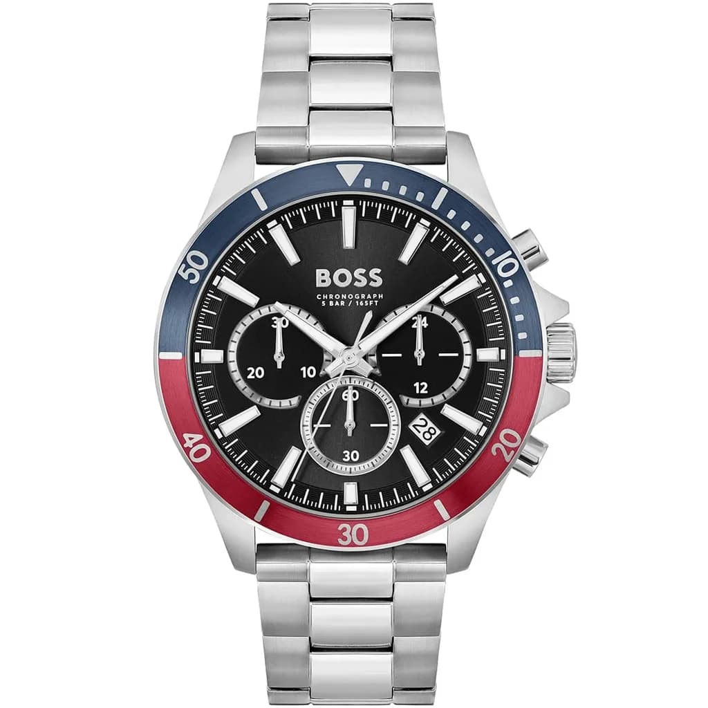 HUGO BOSS Men's Watch 45mm - 1514108 (Silver) 1
