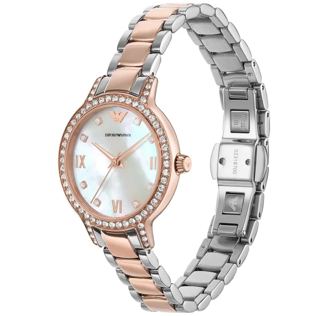 Emporio Armani Women's Watch 32mm - AR11499 (Silver & Copper) 2