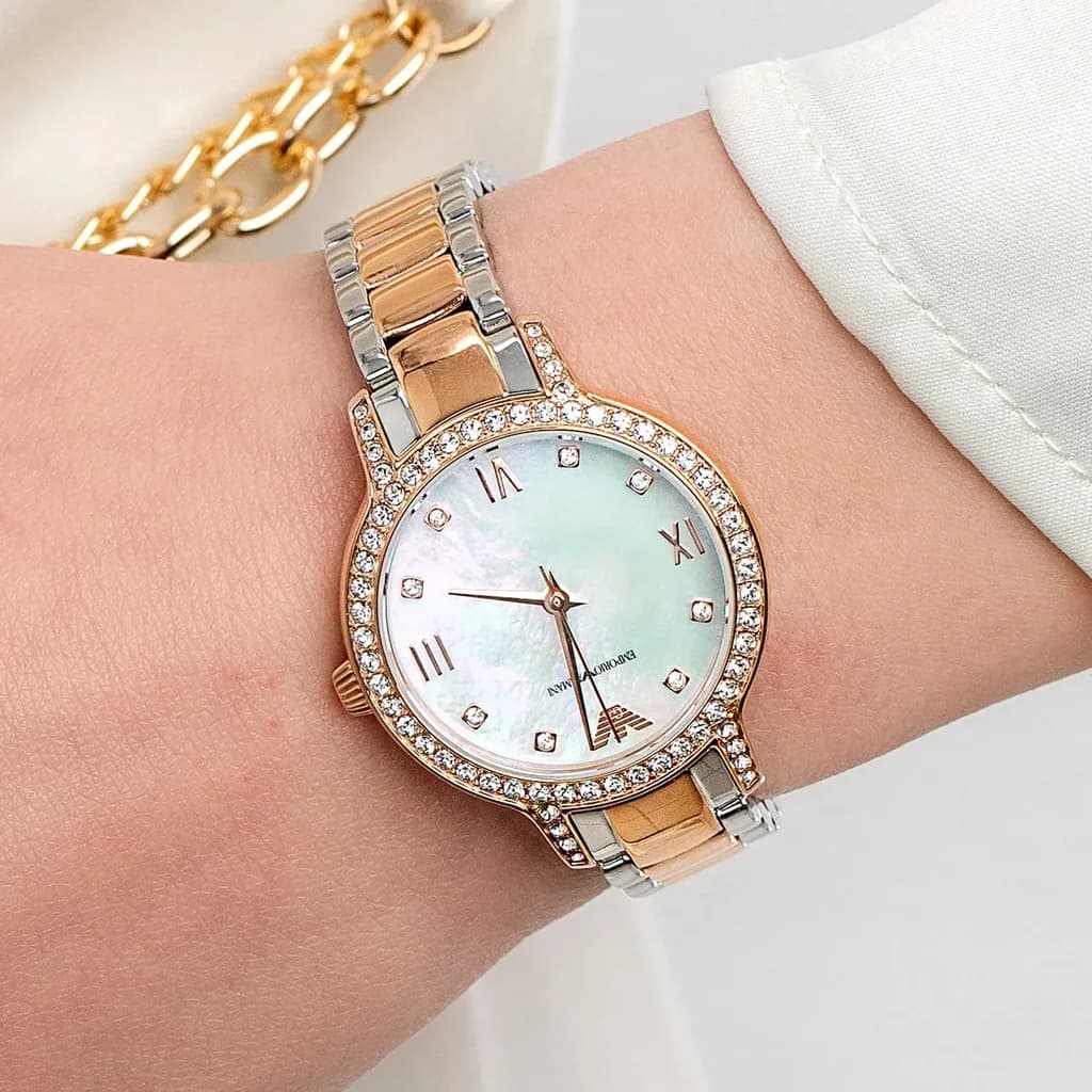 Emporio Armani Women's Watch 32mm - AR11499 (Silver & Copper) 11