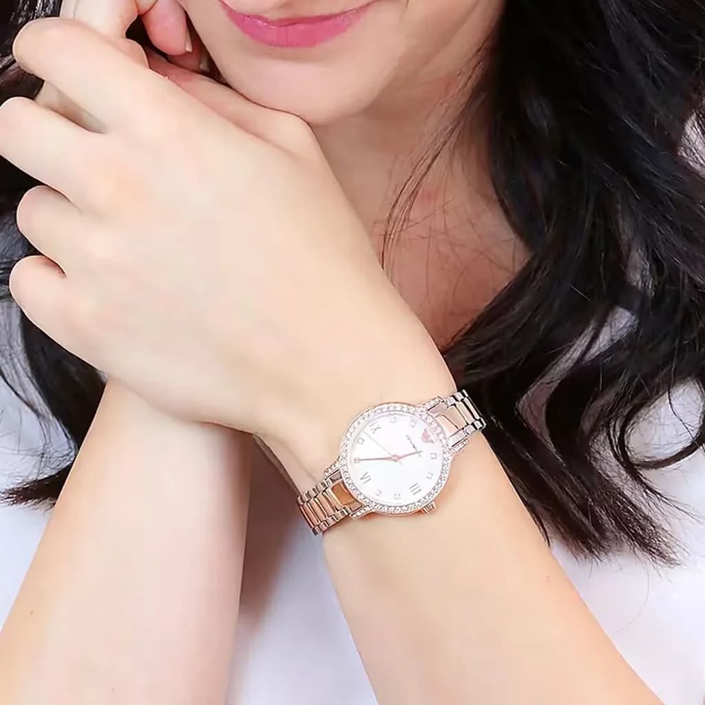 Emporio Armani Women's Watch 32mm - AR11499 (Silver & Copper) 12