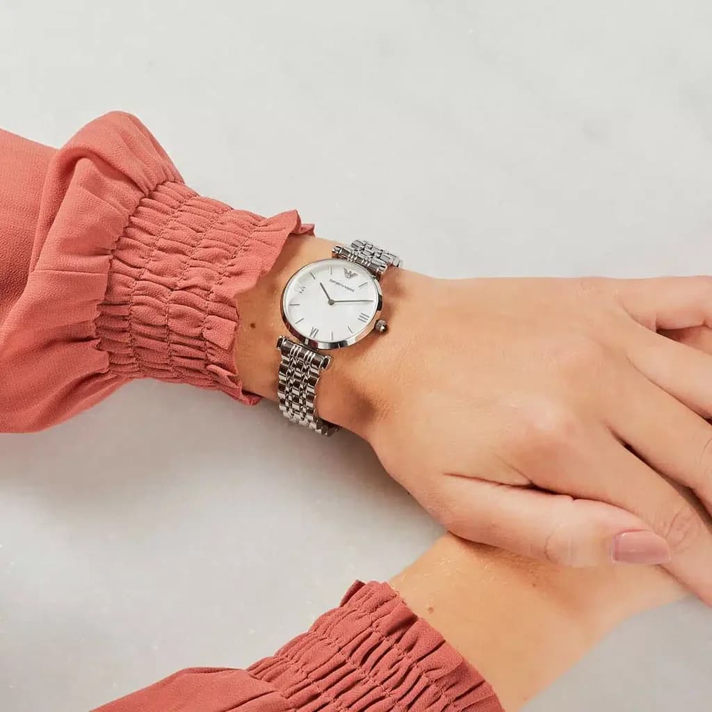 Emporio Armani Women's Watch 32mm - AR1682 (Silver) 8