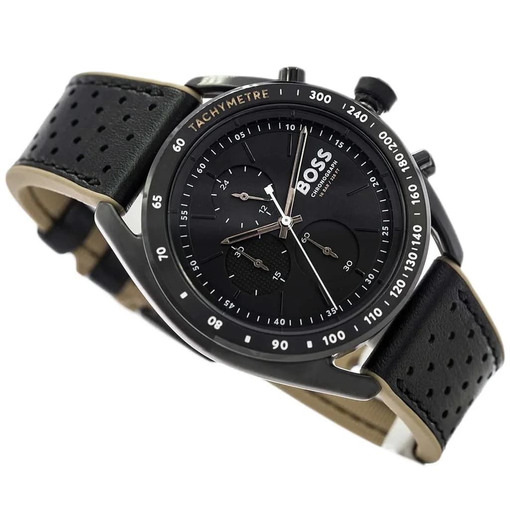 HUGO BOSS Chronograph Men's Watch 44mm - 1514022 (Black) 10