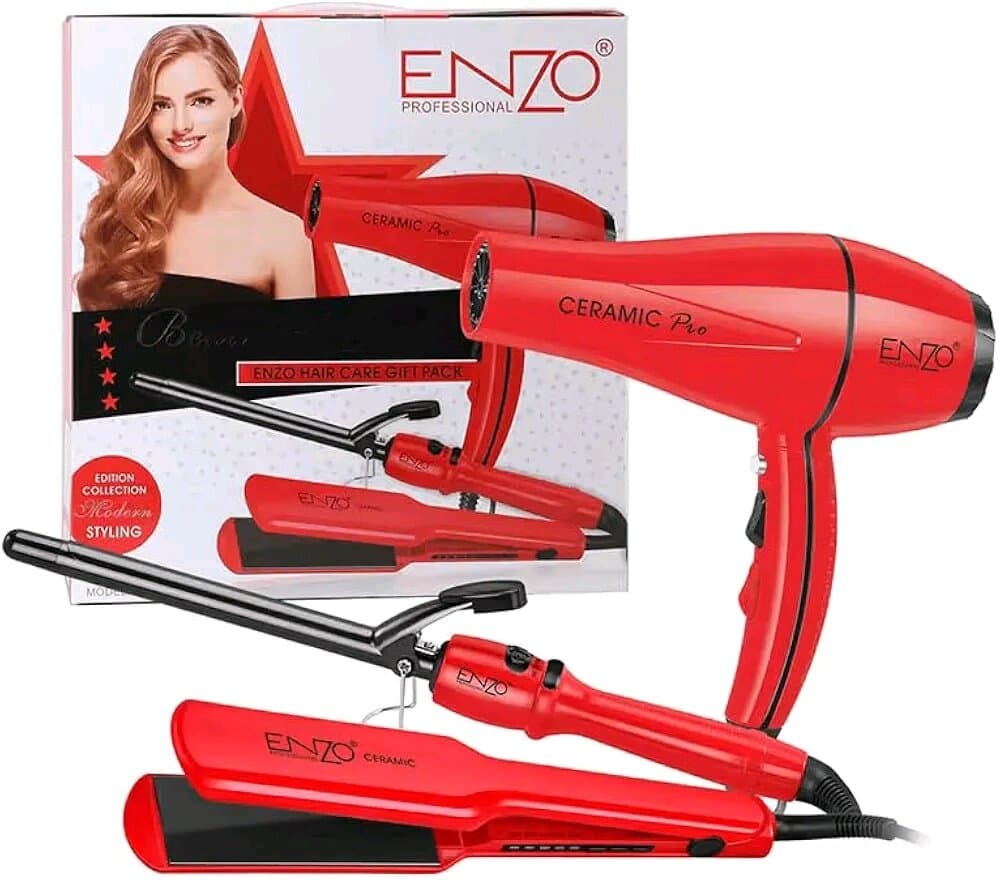 مجموعة تصفيف الشعر المتكاملة ENZO EN-6309 سيراميك برو 3 في 1 1