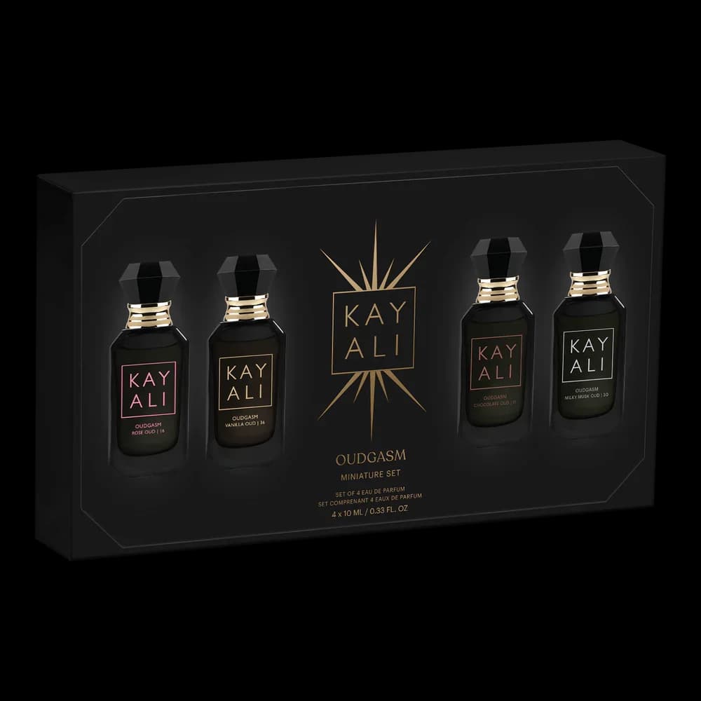 Kayali Oudgasm Miniature Set (Vanilla, Rose, Milky Musk, Chocolate) - EDP (4*10m) 2