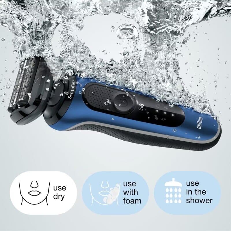 Braun Series 6 Wet & Dry Electric Shaver with Li-Ion Battery - Navy Blue 7