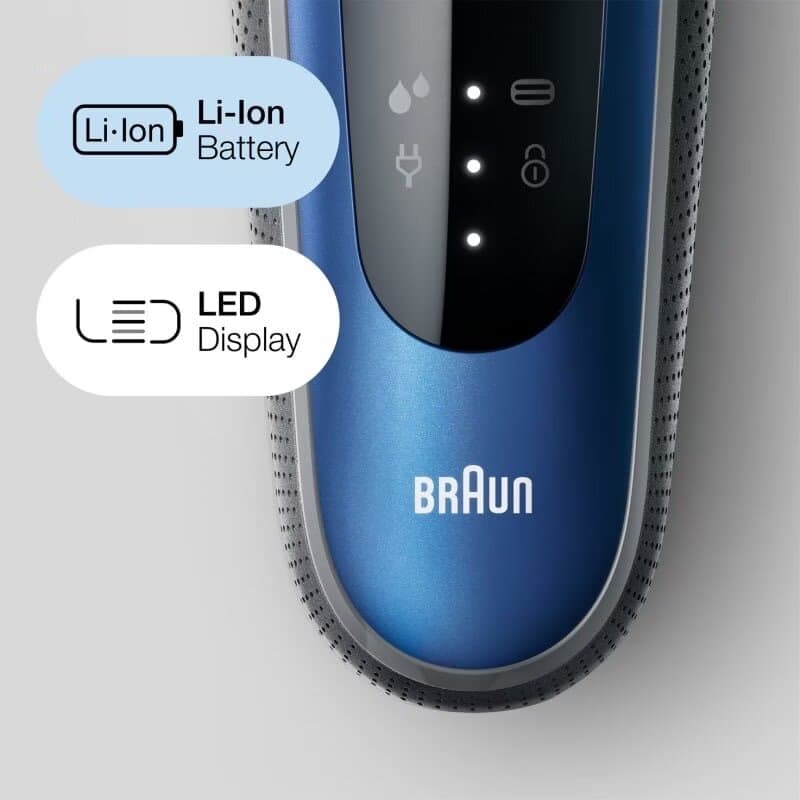 Braun Series 6 Wet & Dry Electric Shaver with Li-Ion Battery - Navy Blue 8