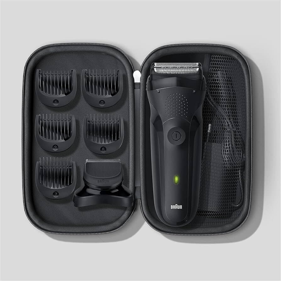 Braun Series 3 3 in 1 Electric Razor & Beard Trimmer - Black 6