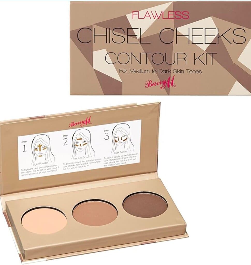 Barry M Cosmetics Chisel Cheeks Contour Kit - tan to deep 1